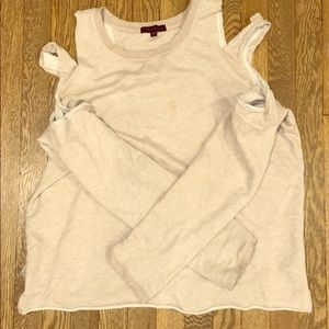 Sanctuary cold shoulder sweatshirt